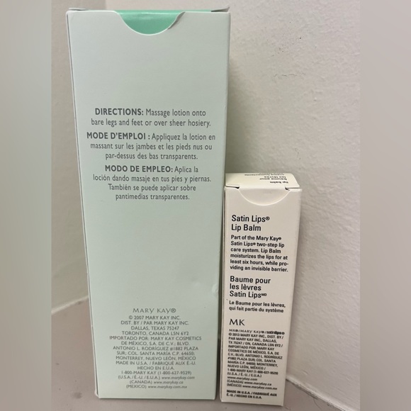 🩶Mary Kay Mint Bliss Lotion& SatinLips Balm - Picture 2 of 2